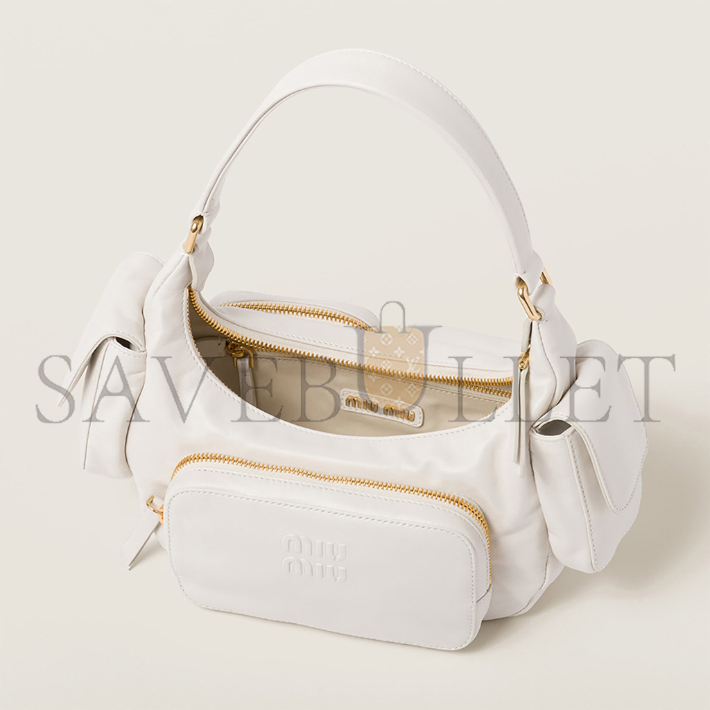 MIU MIU NAPPA LEATHER POCKET BAG 5BC146 (21*12*6cm)